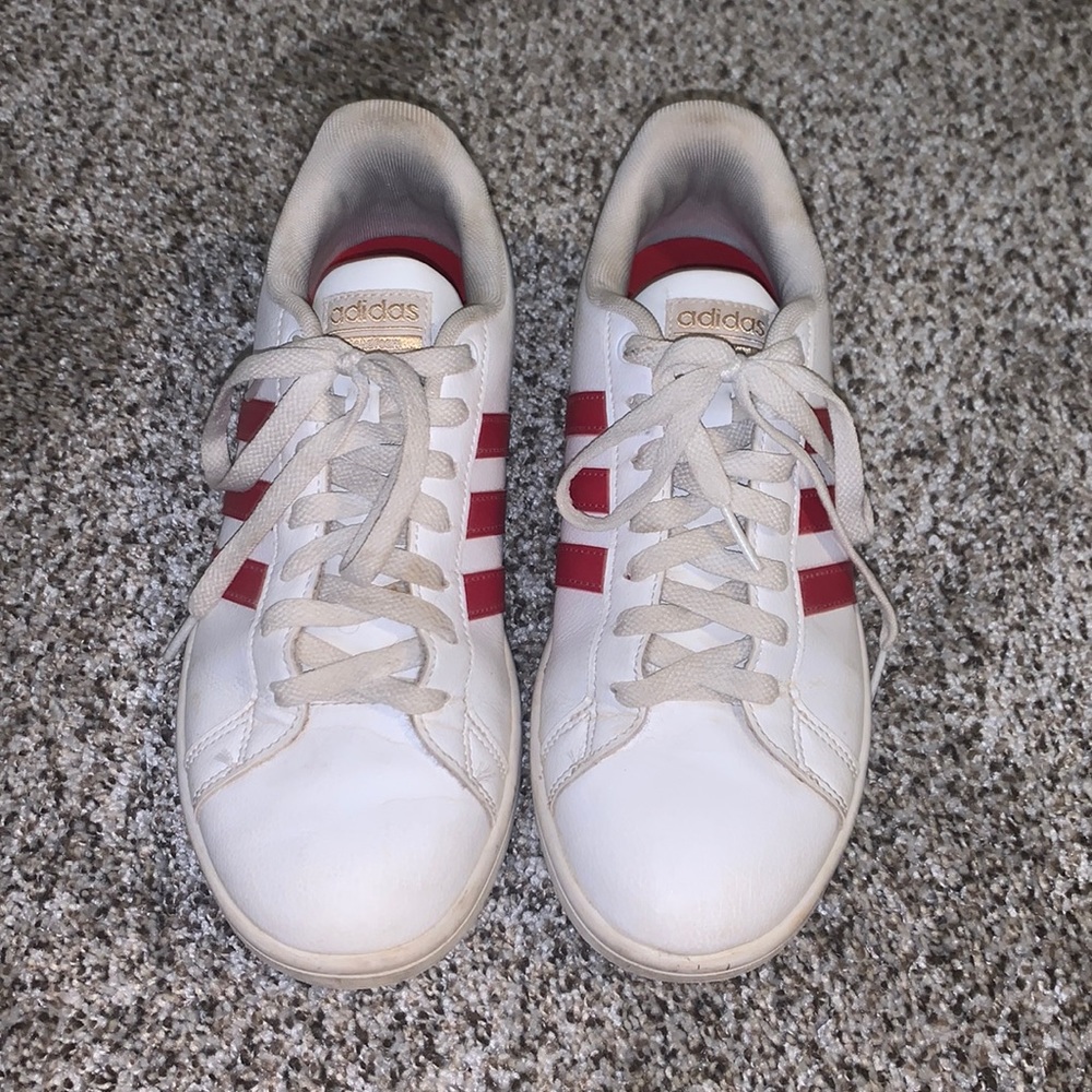 Red & White Adidas Sneakers